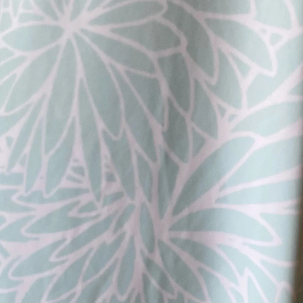 Columbia PFG Aqua Blue Floral Print Tank Dress UPF 50 Moisture Wicking Freezer - Picture 4 of 14